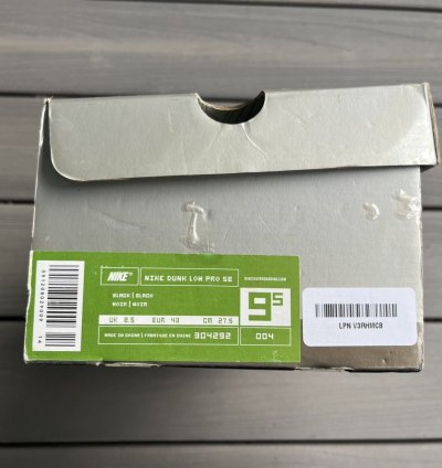 Nike Sb Dunk Low Carhartt Black - Size 9 5