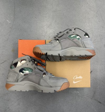 2024 Nike Air Trainer Huarache Corteiz Gully Grey