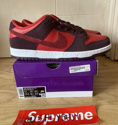 Nike Sb Dunk Low Cherry Sz 12