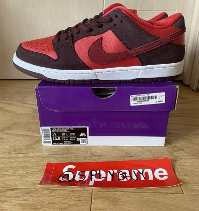 Nike Sb Dunk Low Cherry Sz 12