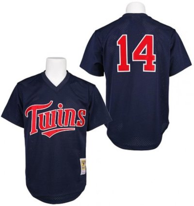 Minnesota Twins Kent Hrbek Navy 1991 Throwback Pullover Jersey