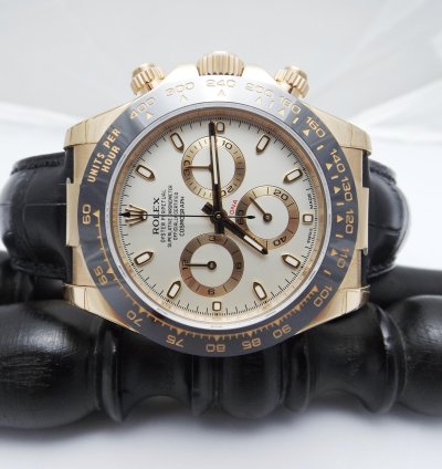 Rolex Daytona Ref 116515ln Oro Rosa 18kt Ivory Everose Nos Full Stickers