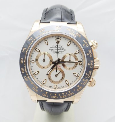 Rolex Daytona Ref 116515ln Oro Rosa 18kt Ivory Everose Nos Full Stickers