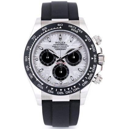 Rolex Daytona Ref 116519ln Meteorite Dial 18k White Gold Box And Papers 2023