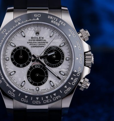 Rolex Daytona Ref 116519ln Meteorite Dial 18k White Gold Box And Papers 2023