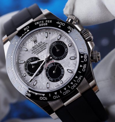 Rolex Daytona Ref 116519ln Meteorite Dial 18k White Gold Box And Papers 2023