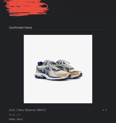 Aime Leon Dore New Balance 860v2 - Blue - Size 12