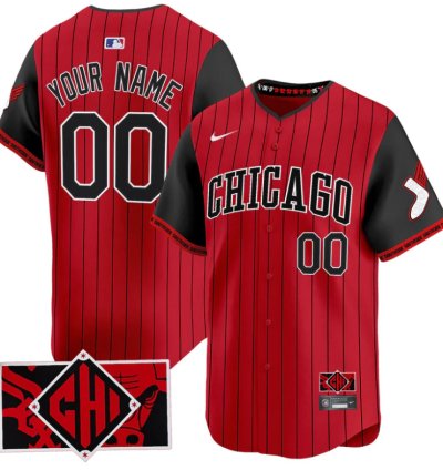 Custom Chicago White Sox Jersey Name Number 2025 City Connect Limited Red Black