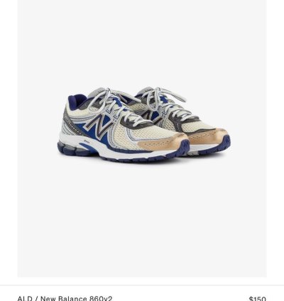 Aime Leon Dore New Balance 860v2 - Blue - Size 12