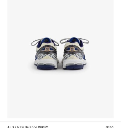 Aime Leon Dore New Balance 860v2 - Blue - Size 12