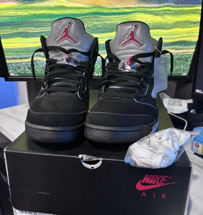 Jordan 5 Retro Og Black Metallic Reimagined Size 10 5