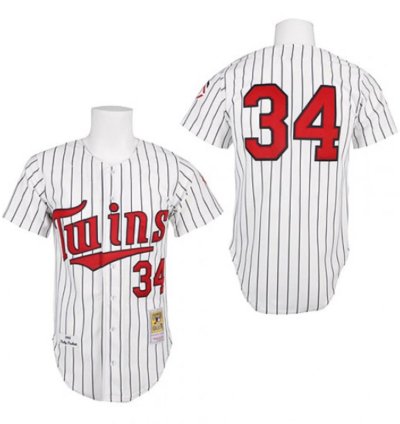 Minnesota Twins Kirby Puckett White 1991 Throwback Jersey
