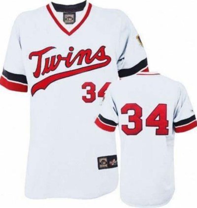 Minnesota Twins Kirby Puckett White Throwback Pullover Jersey