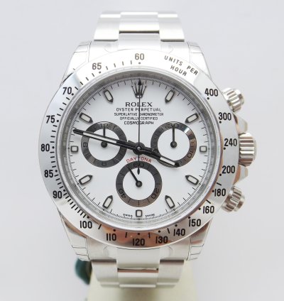 Rolex Daytona Ref 116520 White Chromalight Aph Nos New Full Set Stickers