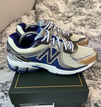 Aime Leon Dore New Balance 860v2 Navy Cream 8 5
