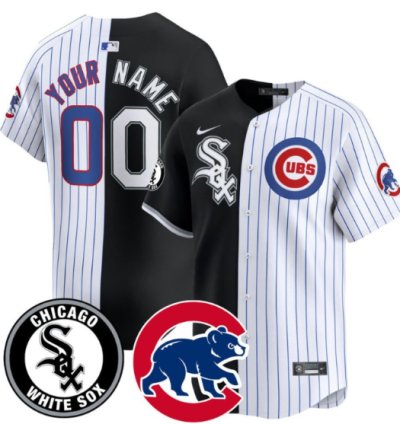 Custom Chicago White Sox Jersey Mix Chicago Cubs - All Stitched