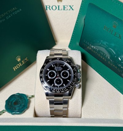 Rolex Daytona Ref 126500ln - 2024 - Lc100 - Black Dial - Fullset