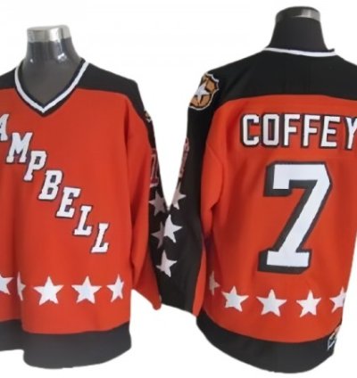 Nhl 1984 All Star Game Campbell 7 Paul Coffey Vintage Ccm Jersey - Orange