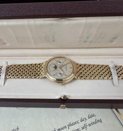 Patek Philippe Perpetual Calendar Box Archivauszug 1988