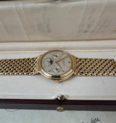 Patek Philippe Perpetual Calendar Box Archivauszug 1988