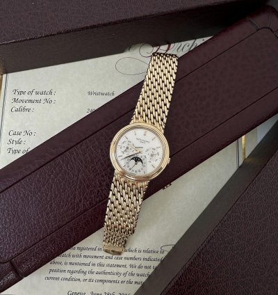 Patek Philippe Perpetual Calendar Box Archivauszug 1988