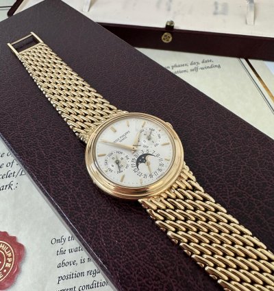 Patek Philippe Perpetual Calendar Box Archivauszug 1988