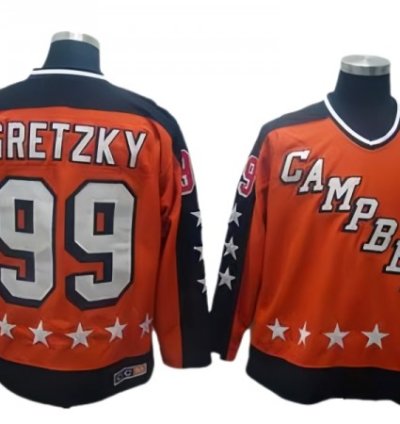 Nhl 1984 All Star Game Campbell 99 Wayne Gretzky Vintage Ccm Jersey -orange
