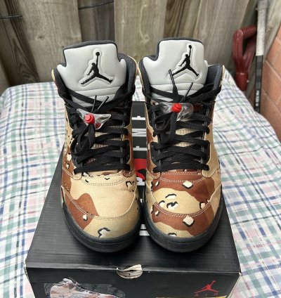 Jordan 5 Retro Supreme Desert Camo