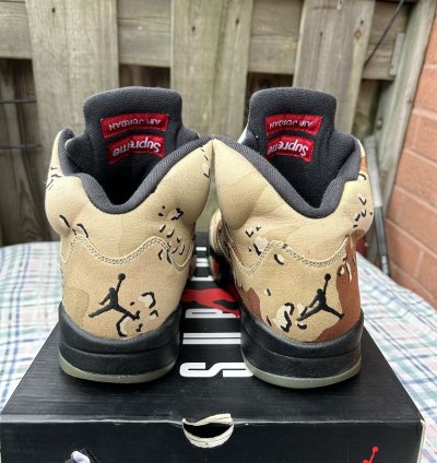 Jordan 5 Retro Supreme Desert Camo