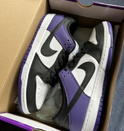 Nike Sb Dunk Low Court Purple Size 10 Ds