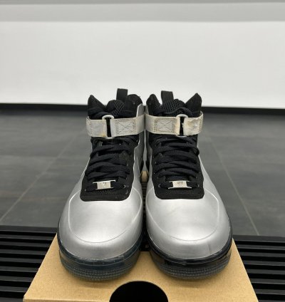 69265 Nike Air Force 1 High Foamposite Silver 2012