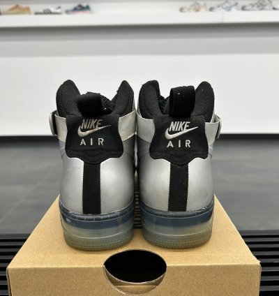 69265 Nike Air Force 1 High Foamposite Silver 2012