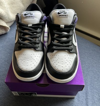 Nike Sb Dunk Low Court Purple Size 10 Ds