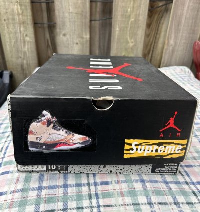 Jordan 5 Retro Supreme Desert Camo