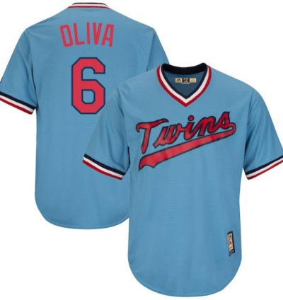 Minnesota Twins Tony Oliva Blue Throwback Pullover Jersey
