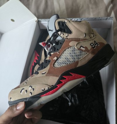 Jordan 5 Retro Supreme Desert Camo 5