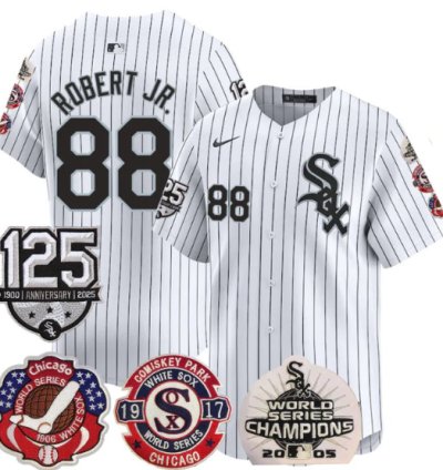 Luis Robert Jr Jersey 88 Chicago White Sox 125th Anniversary World Series Champions White