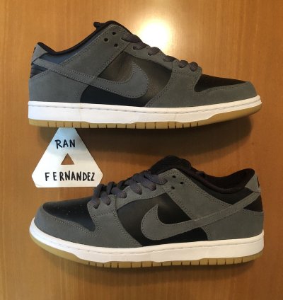 Nike Sb Dunk Low Dark Grey Black Gum