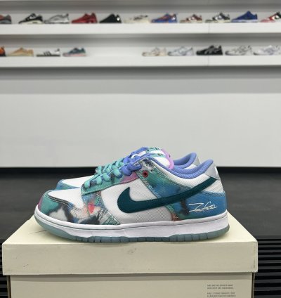 72088 Nike Sb Dunk Low Futura Laboratories Bleached Aqua