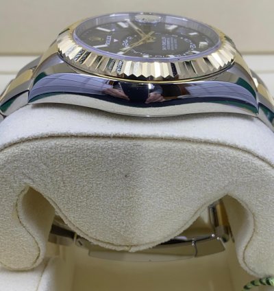 Rolex Sky-dweller In Hand 2022 Sky-dweller 326933 18k Steel Black Yellow Gold Oyster