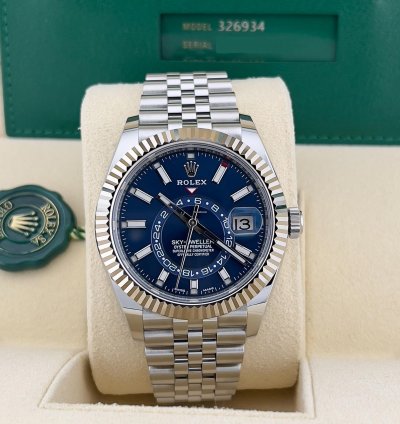 Rolex Sky-dweller In Stock 2024 Sky-dweller Blue Dial 336934 Jubilee Bracelet