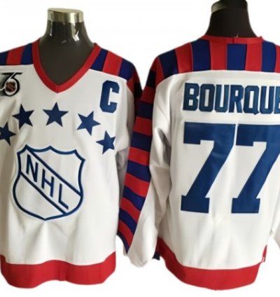 Nhl 1992 All Star Game 77 Ray Bourque Vintage Ccm Jersey - White