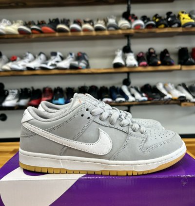 76037 Nike Dunk Low Sb Orange Label Grey Gum