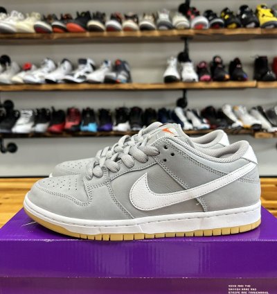 76037 Nike Dunk Low Sb Orange Label Grey Gum