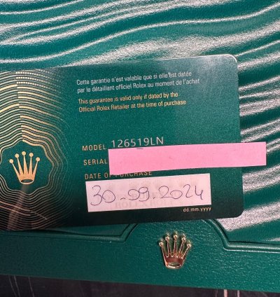 Rolex Daytona Ref 126519ln
