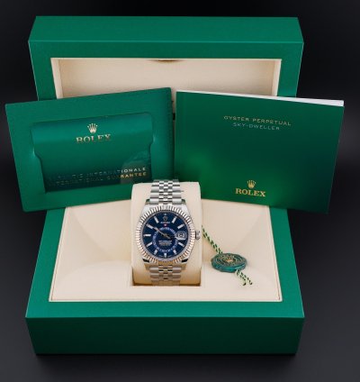 Rolex Sky-dweller Jubilee Blue Dial 2023 New Unworn