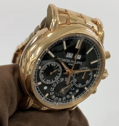 Patek Philippe Perpetual Calendar Chronograph 40mm Rose Gold - Black Dial - Bracelet 5204 1r-001