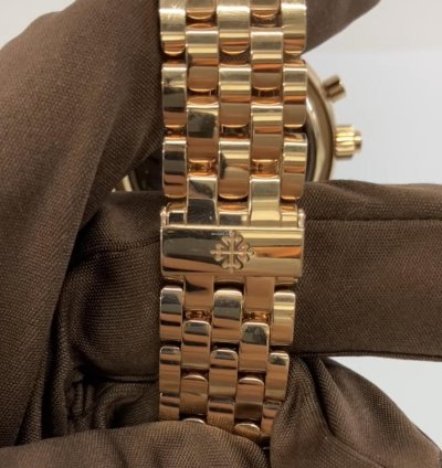 Patek Philippe Perpetual Calendar Chronograph 40mm Rose Gold - Black Dial - Bracelet 5204 1r-001