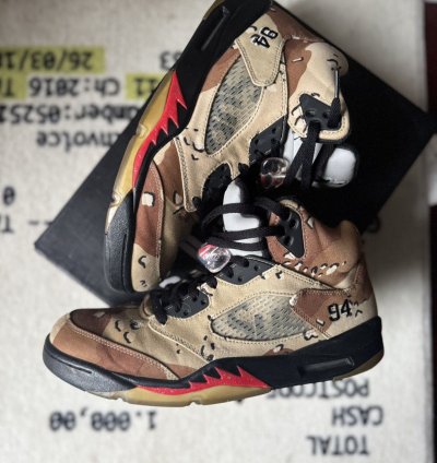 Jordan 5 Supreme Camo