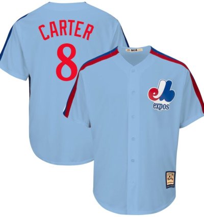 Montreal Expos Gary Carter Blue Throwback Jersey